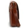 Чоловіча сумка-месенджер з вінтажної шкіри коричневого кольору Tom Stone (10988) - 4