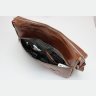 Мужская сумка-мессенджер из винтажной кожи коричневого цвета Tom Stone (10988) - 12