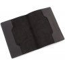 Чорна обкладинка для паспорта з вінтажній шкіри Grande Pelle (15450) - 2