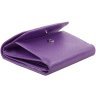 Кожаный женский кошелек фиолетового цвета с монетницей Smith&Canova Haxey 69704 - 4