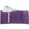 Кожаный женский кошелек фиолетового цвета с монетницей Smith&Canova Haxey 69704 - 6