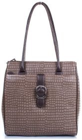 Городская женская сумка из натуральной кожи с тиснением под рептилию Desisan 80805