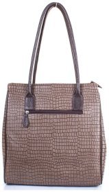 Городская женская сумка из натуральной кожи с тиснением под рептилию Desisan 80805