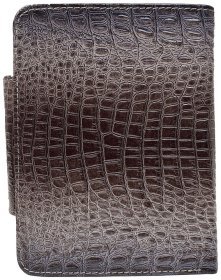 Різнобарвний жіночий гаманець із натуральної шкіри під крокодила з монетницею Desisan 81305