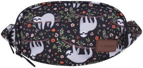 Поясна сумка бананка з водовідштовхувального текстилю з принтом лінивців Bagland 111405