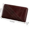 Стильний шкіряний гаманець - клатч коричневого кольору VINTAGE STYLE (14196) - 3