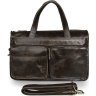 Вінтажна чоловіча сумка месенджер коричневого кольору VINTAGE STYLE (14526) - 2
