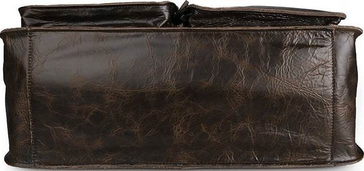 Винтажная мужская сумка мессенджер коричневого цвета VINTAGE STYLE (14526)