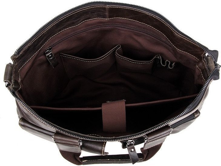 Стильная деловая сумка из натуральной винтажной кожи VINTAGE STYLE (14220)