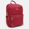 Жіночий рюкзак з червоного текстилю на дві блискавки Monsen 71805 - 2