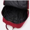 Жіночий рюкзак з червоного текстилю на дві блискавки Monsen 71805 - 5
