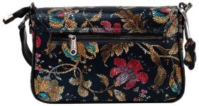 Модная женская сумка-кроссбоди из натуральной кожи с принтом цветов Desisan 81805