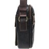 Темно-коричневая мужская винтажная барсетка из натуральной кожи Borsa Leather (15649) - 4