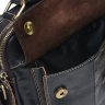 Темно-коричневая мужская винтажная барсетка из натуральной кожи Borsa Leather (15649) - 6