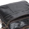 Темно-коричнева чоловіча вінтажна барсетка з натуральної шкіри Borsa Leather (15649) - 7