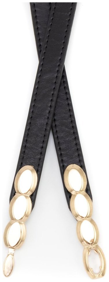 Женский узкий ремень из итальянской кожи с резинкой Gherardini 15094 (цвет фурнитуры золото) modnotak фото №3
