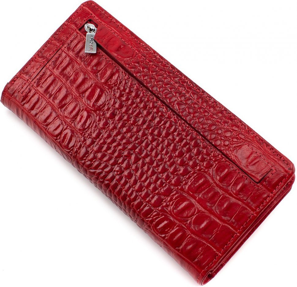 Яскравий жіночий гаманець з натуральної шкіри KARYA (1156-018)