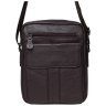 Шкіряна чоловіча сумка-планшет коричневого кольору з застібкою-блискавкою Borsa Leather 73005 - 2