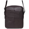 Шкіряна чоловіча сумка-планшет коричневого кольору з застібкою-блискавкою Borsa Leather 73005 - 4