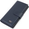 Вертикальний гаманець із натуральної шкіри флотар синього кольору CANPELLINI (2421841) - 1