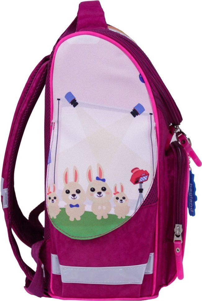 Каркасний шкільний рюкзак для малинового текстилю Bagland 53305