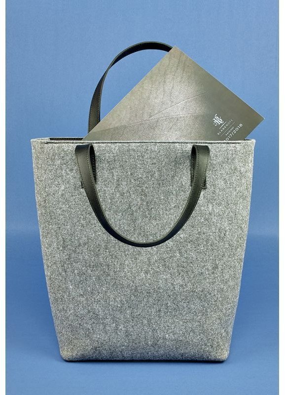 Фетровий сумка шоппер я фіксацією на блискавці BlankNote D.D. (12682)
