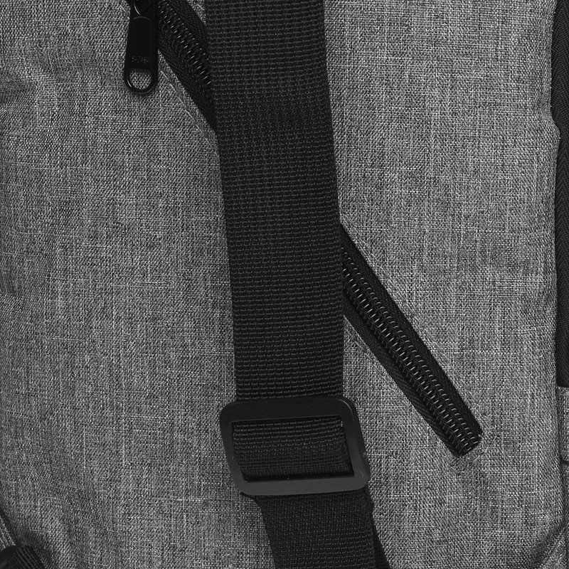 Чоловіча сумка-слінг сірого кольору з поліестеру Remoid (21943)
