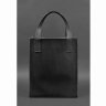Чорна сумка шоппер зі шкіри високої якості з довгими ручками BlankNote Бетсі (12823) - 3