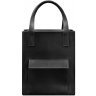 Черная сумка шоппер из кожи высокого качества с длинными ручками BlankNote Бэтси (12823) - 1