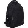 Чоловічий рюкзак із якісного поліестеру чорного кольору з відділенням під ноутбук Aoking (22143) - 3