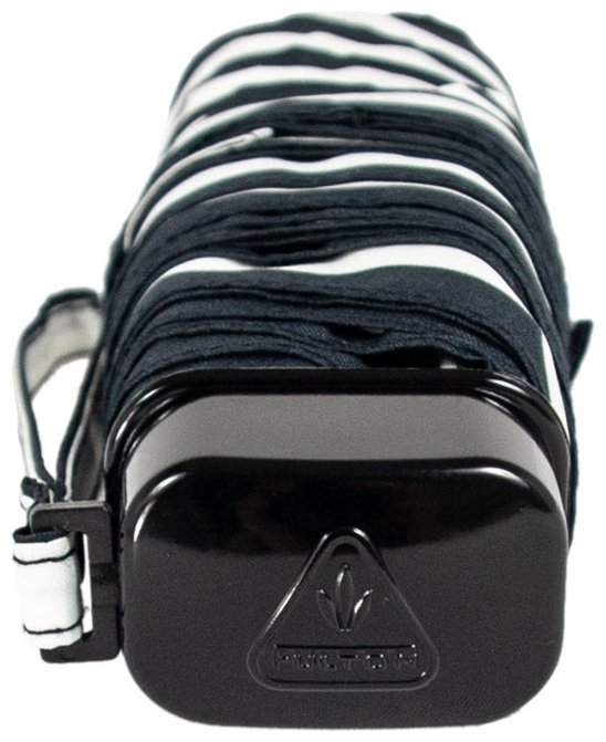 Зонт женский Fulton L340-040591 Miniflat-2 Bold Stripe (Круглый купол, черно-белая полоска) 94205 modnotak фото №8