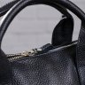Черная мужская сумка для ноутбука из зернистой кожи с ручками SHVIGEL (11000) - 8