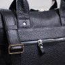 Черная мужская сумка для ноутбука из зернистой кожи с ручками SHVIGEL (11000) - 10
