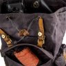 Похідний рюкзак сірого кольору з текстилю canvas Vintage (20110) - 2