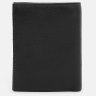 Зручний чоловічий шкіряний гаманець чорного кольору без застібки Ricco Grande 65005 - 3