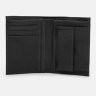Удобный мужской кожаный кошелек черного цвета без застежки Ricco Grande 65005 - 4