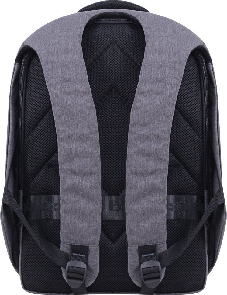 Мужской городской рюкзак из серого текстиля с отделением под ноутбук Bagland (55405)