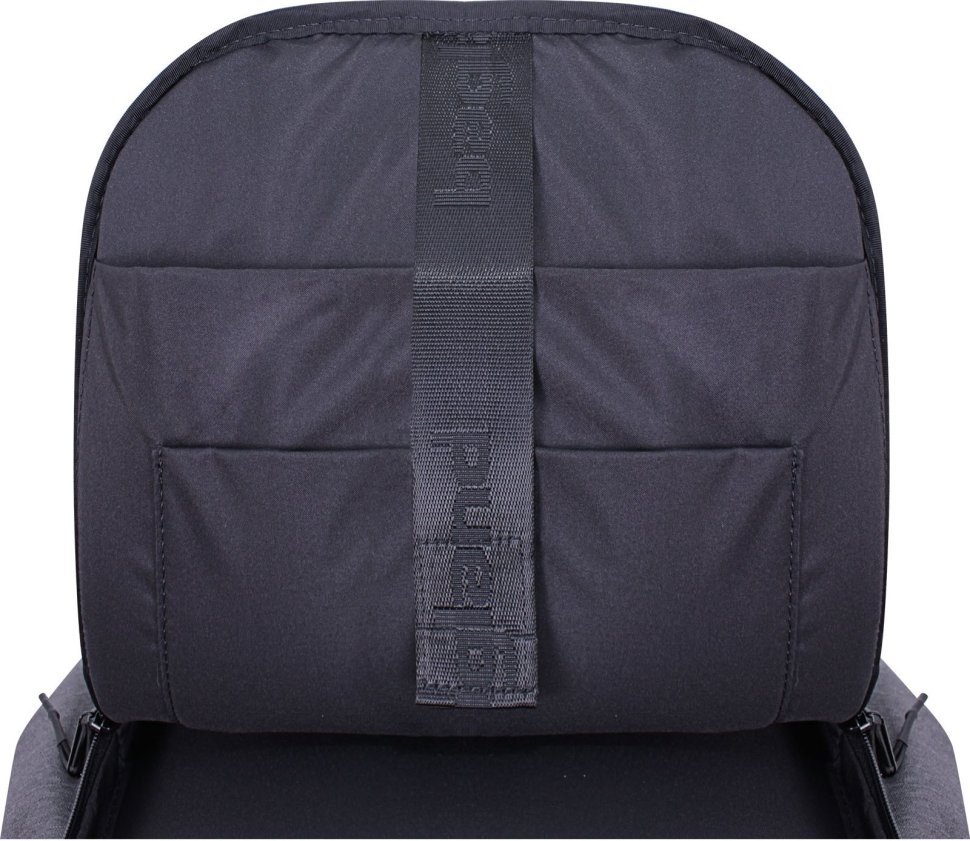 Мужской городской рюкзак из серого текстиля с отделением под ноутбук Bagland (55405)