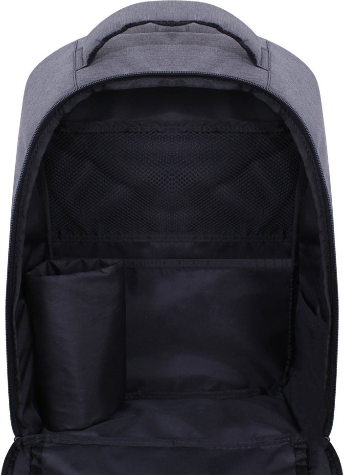 Чоловічий міський рюкзак із сірого текстилю з відділенням під ноутбук Bagland (55405)