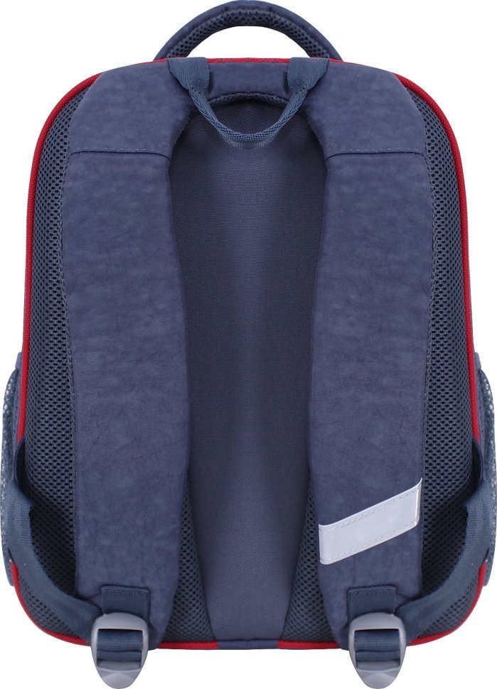 Сірий шкільний рюкзак для хлопчиків із текстилю з принтом Bagland (55505)