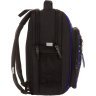 Чорний шкільний рюкзак для хлопчиків із текстилю з китом Bagland 55705 - 2
