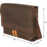 Стильная мужская сумка мессенджер коричневого цвета VATTO (11647) - 4