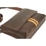 Стильная мужская сумка мессенджер коричневого цвета VATTO (11647) - 7