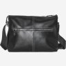 Наплічна сумка месенджер з гладкої шкіри в чорному кольорі VATTO (11946) - 3