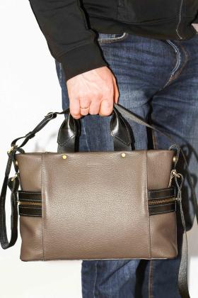 Наплечная деловая мужская сумка с ручками под формат А4 VATTO (12046) - 2