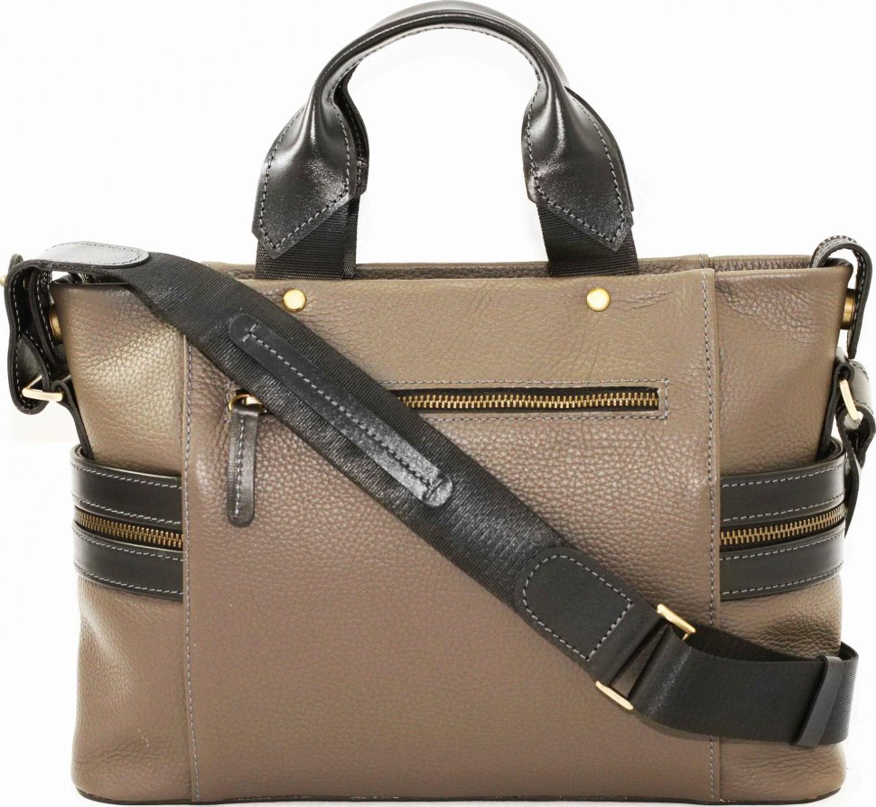 Наплечная деловая мужская сумка с ручками под формат А4 VATTO (12046)