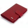 Лакированная обложка для документом из натуральной кожи с лазерной фактурой Desisan 106805 красного цвета modnotak фото - 3