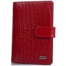 Лакированная обложка для документом из натуральной кожи с лазерной фактурой Desisan 106805 красного цвета modnotak фото - 7