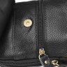 Миниатюрная мужская сумка через плечо из натуральной кожи черного цвета Keizer (21397) - 8