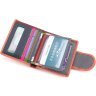 Женский маленький кожаный кошелек розового цвета на магните ST Leather 1767305 - 6